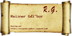 Reizner Gábor névjegykártya