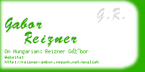 gabor reizner business card